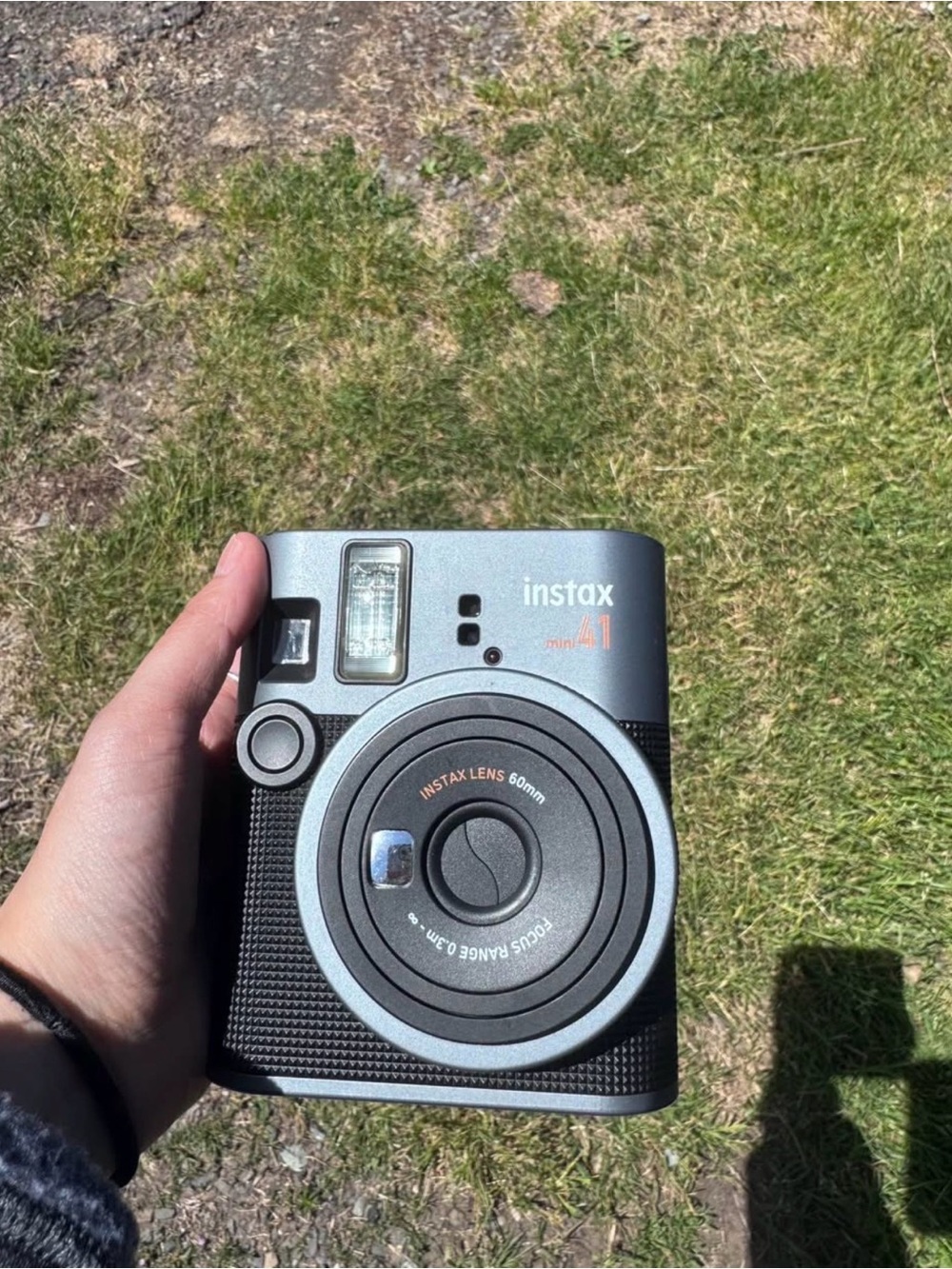 Instax mini 41 Instant Camera — Gray and Black